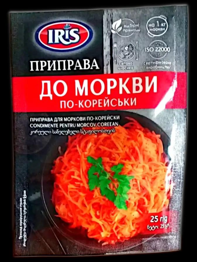 Зображення продукт Приправа до моркви по корейськи Іріс 25гр